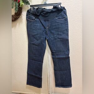 Motherhood Dark Blue Straight Leg Jeans